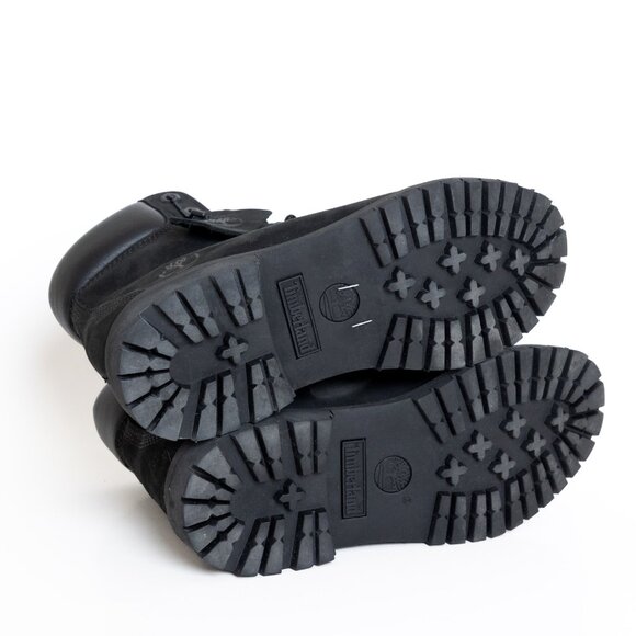 Timberland Premium 6-Inch Waterproof Boot Black Nubuck Leather NEW - Picture 6 of 13